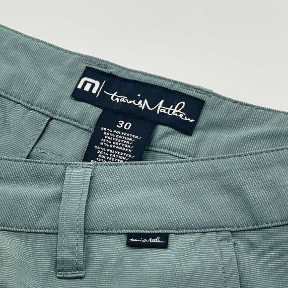 Travis Mathew Prestige Golf Shorts Mens Size 30 Green Performance 10" Stretch - Picture 1 of 7